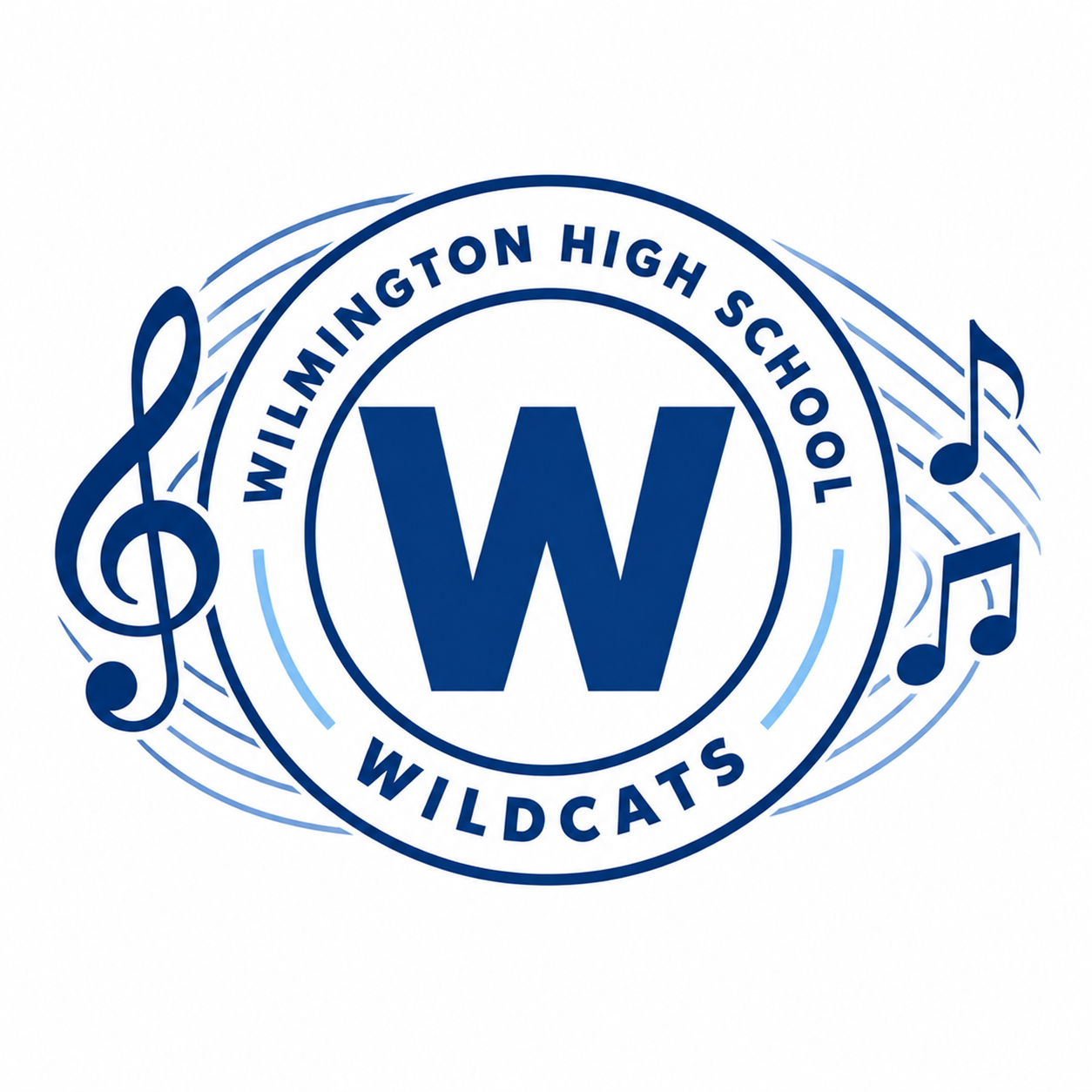 Wilmington High School Wildcats band logo